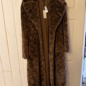 Express Brown Teddy Jacket